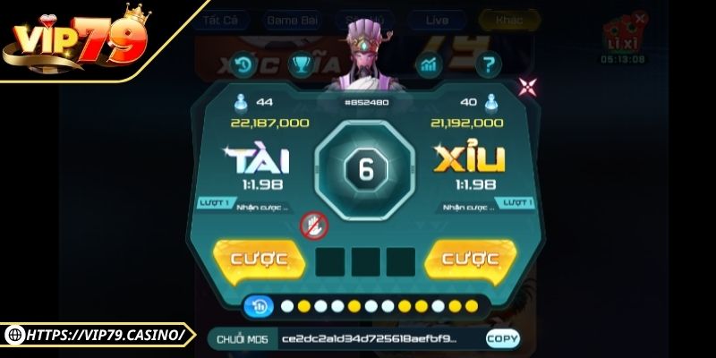 Game Tài Xỉu Đổi Thưởng Vip79 – Cơ hội Đổi Đời Cho Lần Cược 2 Tỷ lệ thưởng cao và tiền về nhanh